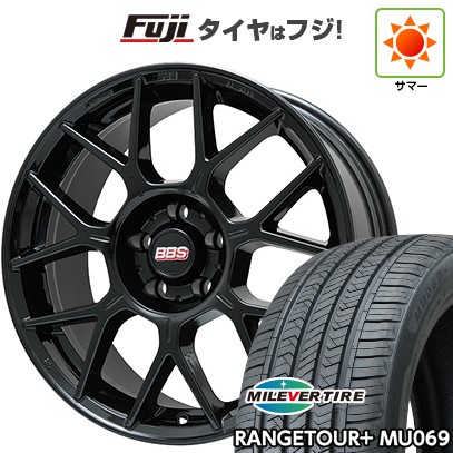 【新品国産車用5穴114.3】 夏タイヤ ホイール4本セット 235/40R19 ミレバー レンジツアープラスMU069（限定） BBS GERMANY XR グロスブラック 8.5J 19インチ(送料無料)