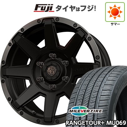 【新品国産車用5穴114.3】 夏タイヤ ホイール4本セット 225/65R17 ミレバー レンジツアープラスMU069（限定） WEDS ウェッズ クロスオーバーガーメンツ Style U 7J 17インチ(送料無料)｜フジ スペシャルセレクション