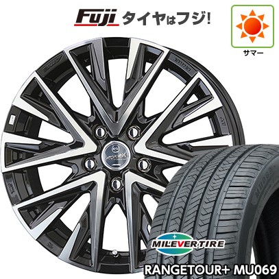 【新品国産車用5穴114.3】 夏タイヤ ホイール4本セット 235/60R18 ミレバー レンジツアープラスMU069（限定） 共豊 スマック レジーナ 7.5J 18インチ(送料無料)