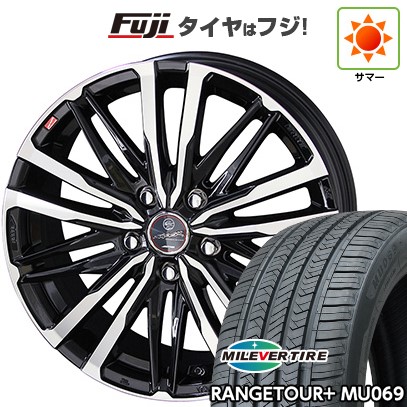 【新品国産車用5穴114.3】 夏タイヤ ホイール4本セット 235/60R18 ミレバー レンジツアープラスMU069（限定） 共豊 スマック クレスト 8J 18インチ(送料無料)