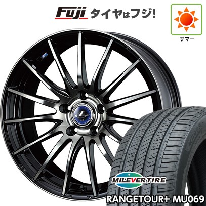 【新品国産車用5穴114.3】 夏タイヤ ホイール4本セット 235/60R18 ミレバー レンジツアープラスMU069（限定） WEDS ウェッズ レオニス NAVIA 05 8J 18インチ(送料無料)