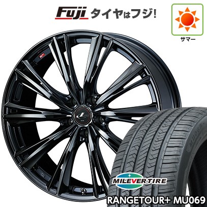 【新品国産車用5穴114.3】 夏タイヤ ホイール4本セット 225/65R17 ミレバー レンジツアープラスMU069(限定) WEDS ウェッズ レオニス WX 17インチ(送料無料)｜フジ スペシャルセレクション