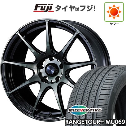 【新品国産車用5穴114.3】 夏タイヤ ホイール4本セット 235/60R18 ミレバー レンジツアープラスMU069（限定） WEDS ウェッズ ウェッズスポーツ SA-99R 8J 18インチ(送料無料)