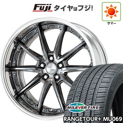 【新品国産車用5穴114.3】 夏タイヤ ホイール4本セット 235/50R18 ミレバー レンジツアープラスMU069（限定） WORK ワーク ランベック LS10 8J 18インチ(送料無料)
