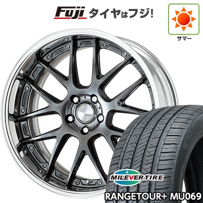【新品国産車用5穴114.3】 夏タイヤ ホイール4本セット 235/50R18 ミレバー レンジツアープラスMU069（限定） WORK ワーク ランベック LM7 8J 18インチ(送料無料)