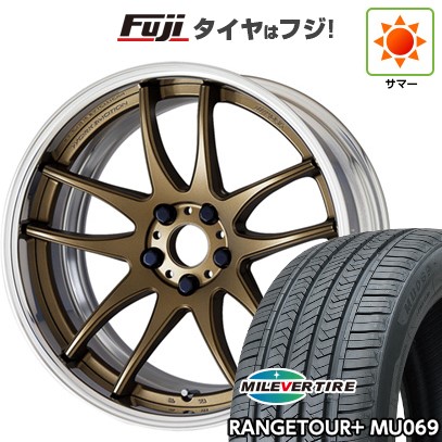 【新品国産車用5穴114.3】 夏タイヤ ホイール4本セット 235/40R19 ミレバー レンジツアープラスMU069（限定） WORK ワーク エモーション CR 2P 8J 19インチ(送料無料)