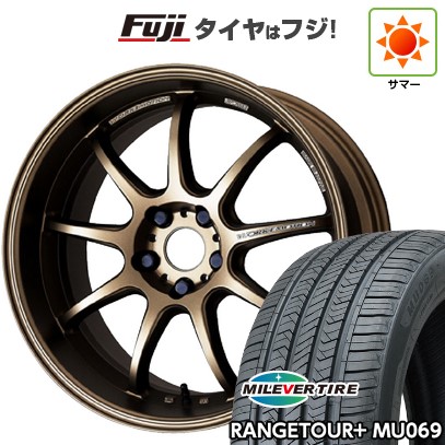 【新品国産車用5穴114.3】 夏タイヤ ホイール4本セット 235/60R18 ミレバー レンジツアープラスMU069（限定） WORK ワーク エモーション D9R 7.5J 18インチ(送料無料) 90,145円
