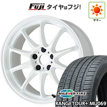 【新品国産車用5穴114.3】 夏タイヤ ホイール4本セット 235/60R18 ミレバー レンジツアープラスMU069（限定） WORK ワーク エモーション ZR10 7.5J 18インチ(送料無料)