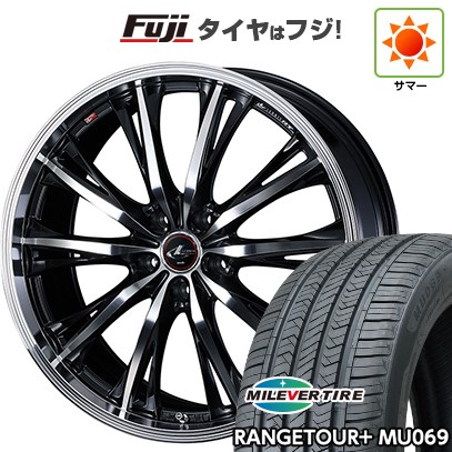 【新品国産車用5穴114.3】 夏タイヤ ホイール4本セット 235/60R18 ミレバー レンジツアープラスMU069（限定） WEDS ウェッズ レオニス RT 8J 18インチ(送料無料)