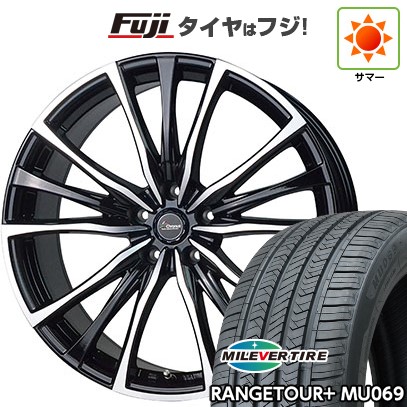 【新品国産車用5穴114.3】 夏タイヤ ホイール4本セット 235/60R18 ミレバー レンジツアープラスMU069（限定） ホットスタッフ クロノス CH-110 7.5J 18インチ(送料無料)