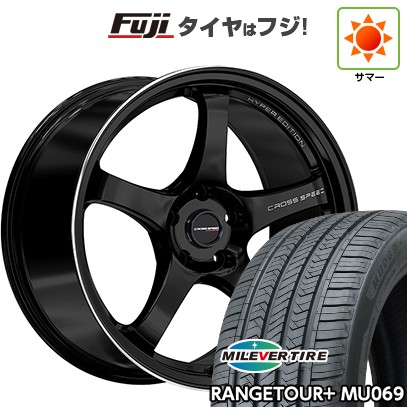 【新品国産車用5穴114.3】 夏タイヤ ホイール4本セット 235/60R18 ミレバー レンジツアープラスMU069(限定) ホットスタッフ クロススピード ハイパーエディションCR5 7.5J 18インチ(送料無料)