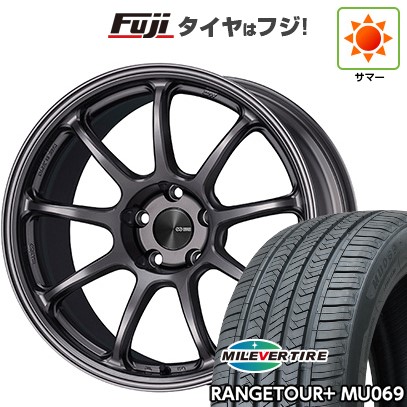 【新品国産車用5穴114.3】 夏タイヤ ホイール4本セット 235/60R18 ミレバー レンジツアープラスMU069（限定） ENKEI エンケイ PerformanceLine PF09 7.5J 18インチ(送料無料)