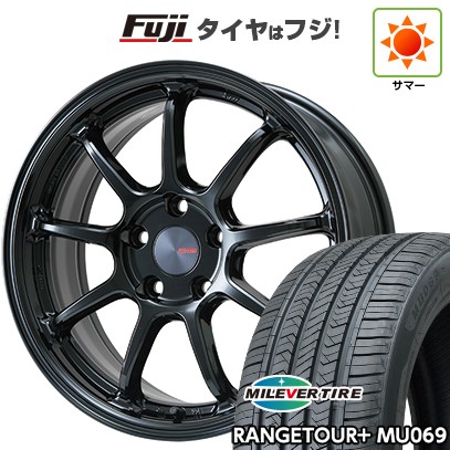 【新品国産車用5穴114.3】 夏タイヤ ホイール4本セット 235/60R18 ミレバー レンジツアープラスMU069（限定） ENKEI エンケイ PerformanceLine PF09 フジオリジナルカラー 7.5J 18インチ(送料無料)