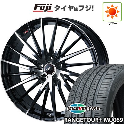 【新品国産車用5穴114.3】 夏タイヤ ホイール4本セット 245/45R20 ミレバー レンジツアープラスMU069(限定) WEDS ウェッズ レオニス FR 8.5J 20インチ(送料無料)|フジ スペシャルセレクション