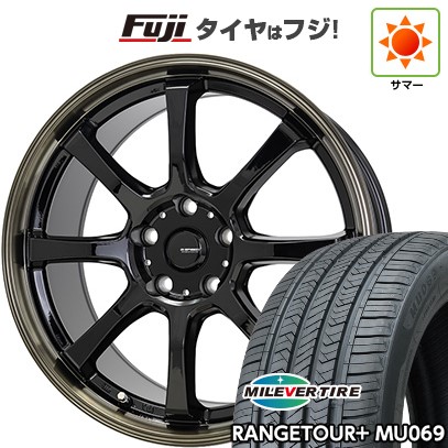 【新品国産車用5穴114.3】 夏タイヤ ホイール4本セット 235/60R18 ミレバー レンジツアープラスMU069（限定） ホットスタッフ ジースピード P-08 8J 18インチ(送料無料)