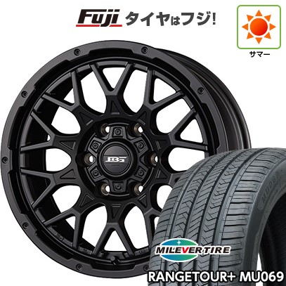 【新品】プラド/ハイラックス 夏タイヤ ホイール4本セット 265/65R17 ミレバー レンジツアープラスMU069（限定） コーセイ ボトムガルシア シャドウバーツ 8J 17インチ(送料無料)