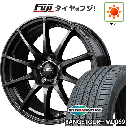 【新品国産車用5穴114.3】 夏タイヤ ホイール4本セット 235/60R18 ミレバー レンジツアープラスMU069（限定） MID WHEELS スタッグ ストロングガンメタ 8J 18インチ(送料無料)