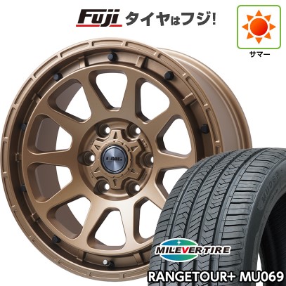 【新品】プラド/ハイラックス 夏タイヤ ホイール4本セット 265/65R17 ミレバー レンジツアープラスMU069（限定） レアマイスター LMG DIEZ ブロンズ 8J 17インチ(送料無料)