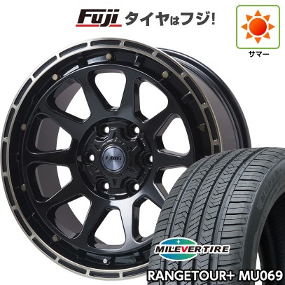 【新品】プラド/ハイラックス 夏タイヤ ホイール4本セット 265/65R17 ミレバー レンジツアープラスMU069（限定） レアマイスター LMG DIEZ グロスブラック/ブロンズクリア 8J 17インチ(送料無料)