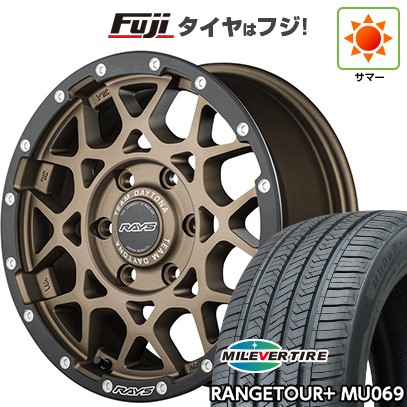 【新品】プラド/ハイラックス 夏タイヤ ホイール4本セット 265/65R17 ミレバー レンジツアープラスMU069（限定） RAYS レイズ デイトナ M8 xB Edition 8.5J 17インチ(送料無料)｜フジ スペシャルセレクション