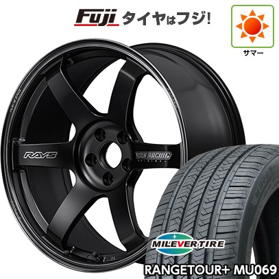【新品国産車用5穴114.3】 夏タイヤ ホイール4本セット 235/40R19 ミレバー レンジツアープラスMU069（限定） RAYS レイズ ボルクレーシング TE37 サーガ S-plus Black Shadow 8.5J 19インチ(送料無料)