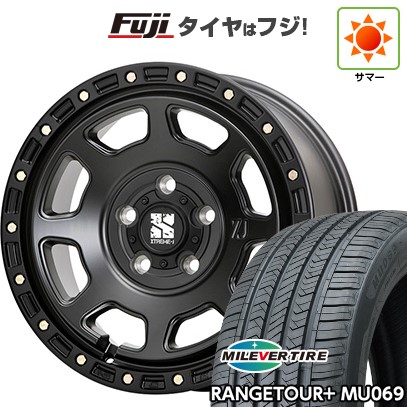 【新品国産車用5穴114.3】 夏タイヤ ホイール4本セット 225/65R17 ミレバー レンジツアープラスMU069(限定) MLJ エクストリームJ XJ07 8J 17インチ(送料無料)