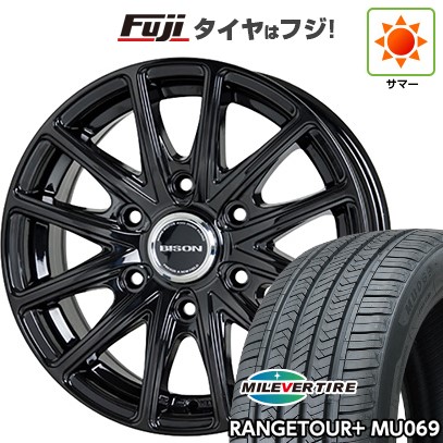 【新品】プラド/ハイラックス 夏タイヤ ホイール4本セット 265/65R17 ミレバー レンジツアープラスMU069（限定） ホットスタッフ バイソン BN-01 7.5J 17インチ(送料無料)｜フジ スペシャルセレクション