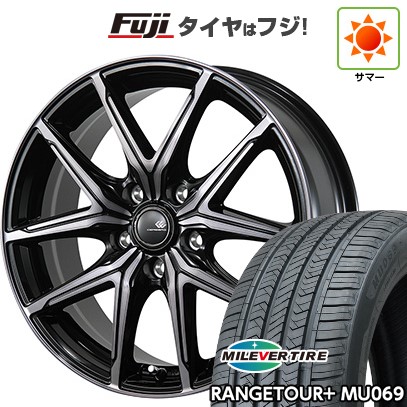 【新品国産車用5穴114.3】 夏タイヤ ホイール4本セット 225/65R17 ミレバー レンジツアープラスMU069(限定) トピー セレブロ FT05 7J 17インチ(送料無料)