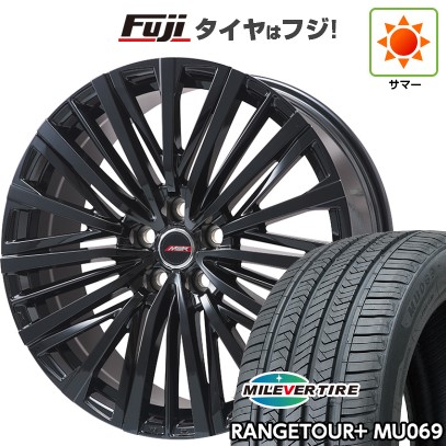 【新品国産車用5穴114.3】 夏タイヤ ホイール4本セット 235/40R19 ミレバー レンジツアープラスMU069（限定） プレミックス MER-V グロスブラック 8J 19インチ(送料無料)