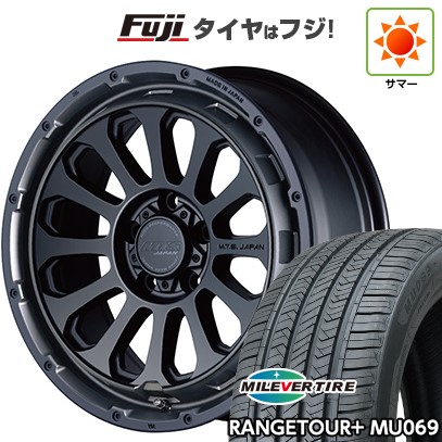 【新品国産車用5穴114.3】 夏タイヤ ホイール4本セット 225/65R17 ミレバー レンジツアープラスMU069(限定) エムテクノ M.T.S.JAPAN X CROSS TW 7J 17インチ(送料無料)