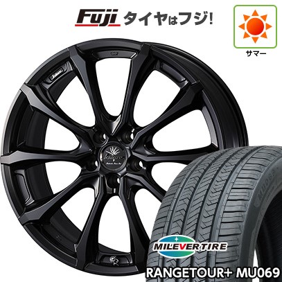 【新品国産車用5穴100】 夏タイヤ ホイール4本セット 225/55R18 ミレバー レンジツアープラスMU069（限定） WEDS ウェッズ クレンツェ ヴェルサム 030EVO 7.5J 18インチ(送料無料)