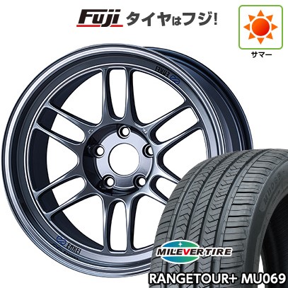 【新品国産車用5穴114.3】 夏タイヤ ホイール4本セット 225/65R17 ミレバー レンジツアープラスMU069(限定) ENKEI エンケイ Racing RP-F1 7J 17インチ(送料無料)