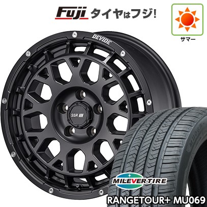 【新品国産車用5穴114.3】 夏タイヤ ホイール4本セット 225/65R17 ミレバー レンジツアープラスMU069(限定) SSR ディバイド G：M 7.5J 17インチ(送料無料)
