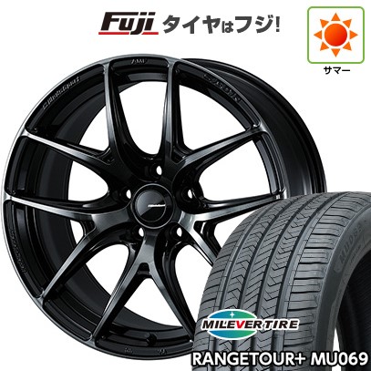 【新品国産車用5穴114.3】 夏タイヤ ホイール4本セット 235/60R18 ミレバー レンジツアープラスMU069（限定） WEDS ウェッズ ウェッズスポーツ SA-01R 8J 18インチ(送料無料)