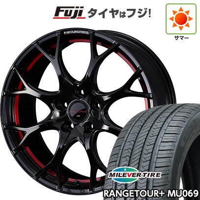 【新品国産車用5穴114.3】 夏タイヤ ホイール4本セット 235/60R18 ミレバー レンジツアープラスMU069(限定) WEDS ウェッズ ノヴァリス ローグ UY 8J 18インチ(送料無料)