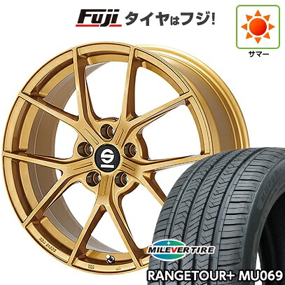 【新品国産車用5穴114.3】 夏タイヤ ホイール4本セット 235/40R19 ミレバー レンジツアープラスMU069（限定） OZ SPARCO ポディオ 8.5J 19インチ(送料無料)