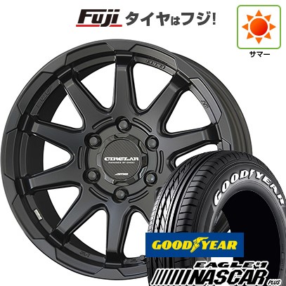 【新品】ハイエース200系 夏タイヤ ホイール4本セット 195/80R15 107/105N グッドイヤー イーグル ナンバーワン ナスカー プラス 共豊 サーキュラー C10X 6J 15インチ(送料無料)｜フジ スペシャルセレクション 66,330円