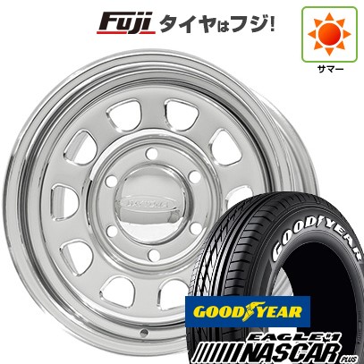【新品】キャラバン 夏タイヤ ホイール4本セット 195/80R15 107/105N グッドイヤー イーグル ナンバーワン ナスカー プラス モリタ デイトナズ G2 クローム 6J 15インチ(送料無料)