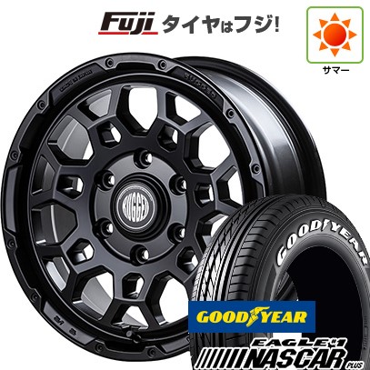 【新品】ハイエース200系 夏タイヤ ホイール4本セット 215/65R16 109/107R グッドイヤー イーグル ナンバーワン ナスカー プラス BUAN ラギッド ロック 6.5J 16インチ(送料無料)｜フジ スペシャルセレクション 130,000円