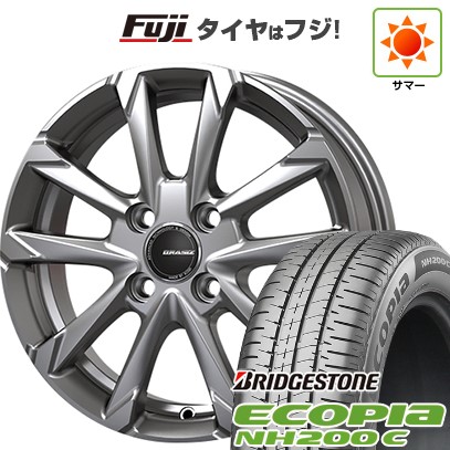 【新品 軽自動車】N-BOX タント スペーシア 夏タイヤ ホイール4本セット 165/55R15 ブリヂストン エコピア NH200 C コーセイ クレイシズ GC36F 4.5J 15インチ(送料無料)|フジ スペシャルセレクション