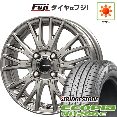 【新品 軽自動車】N-BOX タント スペーシア 夏タイヤ ホイール4本セット 165/55R15 ブリヂストン エコピア NH200 C コーセイ クレイシズ SE48 4.5J 15インチ(送料無料)