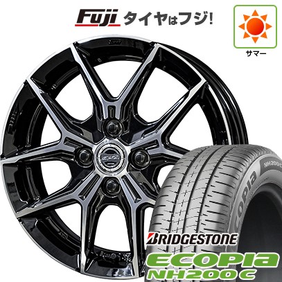 【新品 軽自動車】N-BOX タント スペーシア 夏タイヤ ホイール4本セット 165/55R15 ブリヂストン エコピア NH200 C 共豊 スマック +EK M1 4.5J 15インチ(送料無料)｜フジ スペシャルセレクション