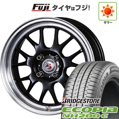 【新品 軽自動車】N-BOX タント スペーシア 夏タイヤ ホイール4本セット 165/55R15 ブリヂストン エコピア NH200 C クリムソン RS ST AIRモノブロック 5.5J 15インチ(送料無料)