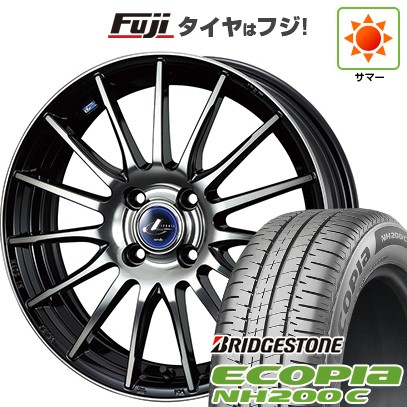 【新品 軽自動車】N-BOX タント スペーシア 夏タイヤ ホイール4本セット 165/55R15 ブリヂストン エコピア NH200 C WEDS ウェッズ レオニス NAVIA 05 4.5J 15インチ(送料無料)｜フジ スペシャルセレクション