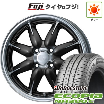 【新品 軽自動車】N-BOX タント スペーシア 夏タイヤ ホイール4本セット 165/55R15 ブリヂストン エコピア NH200 C ENKEI エンケイ all オールワン 5J 15インチ(送料無料)