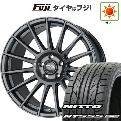 【パンク保証付き】【新品国産車用5穴114.3】 夏タイヤ ホイール4本セット 235/35R20 ニットー NT555 G2 OZ スーパーツーリズモ ダカール 8.5J 20インチ(送料無料)