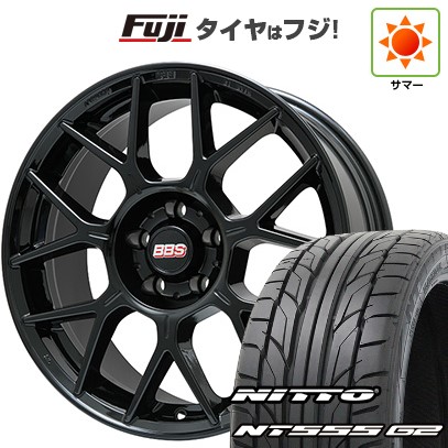 【パンク保証付き】【新品国産車用5穴114.3】 夏タイヤ ホイール4本セット 255/35R20 ニットー NT555 G2 BBS GERMANY XR グロスブラック 8.5J 20インチ(送料無料)