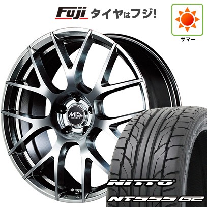 【パンク保証付き】【新品国産車用5穴114.3】 夏タイヤ ホイール4本セット 215/45R18 ニットー NT555 G2 MID WHEELS MID EXCLUSIVE 027F 7J 18インチ(送料無料)