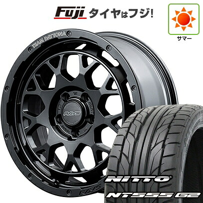 【パンク保証付き】【新品国産車用5穴100】 夏タイヤ ホイール4本セット 215/40R18 ニットー NT555 G2 RAYS レイズ デイトナ M9+ 7.5J 18インチ(送料無料)|フジ スペシャルセレクション