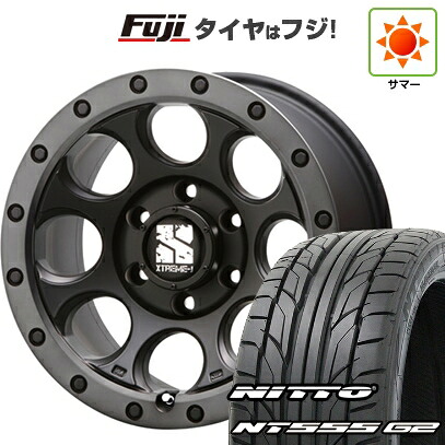 【パンク保証付き】【新品国産車用5穴114.3】 夏タイヤ ホイール4本セット 235/50R18 ニットー NT555 G2 MLJ エクストリームJ XJ03 8J 18インチ(送料無料)｜フジ スペシャルセレクション
